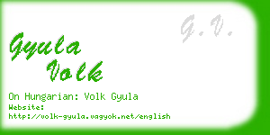 gyula volk business card